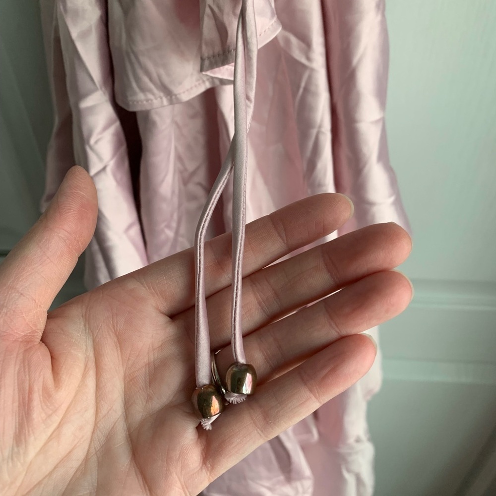 Selfie Leslie NWT Auguste Tiered Frill Strappy Back Dress Lilac - Picture 10 of 11